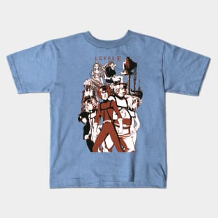 Level E Color rangers Kids T-Shirt